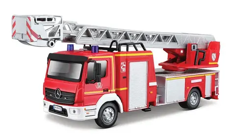 Bburago EMERGENCY Einsatzfahrzeug - Mercedes-Benz Atego Feuerwehrwagen / 1:50 / ab 3 Jahren