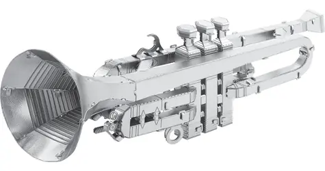 Metal Earth 3D-Puzzle Trompete / 38 Teile / ab 14 Jahren