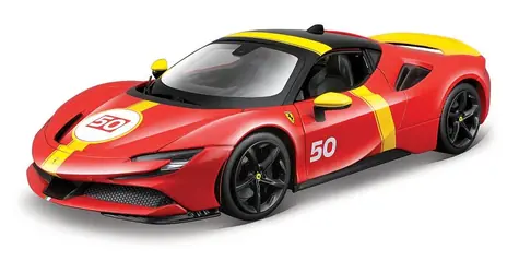Bburago RACE+PLAY Ferrari SF90 STRADALE ASSETTO FIORANO rot / 1:18 / ab 3 Jahren