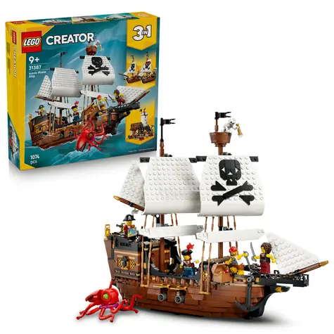 LEGO® Creator 3-in-1 31387 Legendäres Piratenschiff / Anzahl der Teile: 1074 / ab 9 Jahren