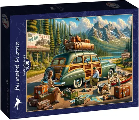 BlueBird Puzzle „Regelmäßige Reisen“ / 1000 Teile / ab 14 Jahren