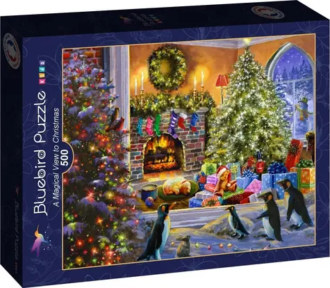 BlueBird Puzzle „Zauberhafte Weihnachtsansicht“ / 500 Teile / ab 12 Jahren