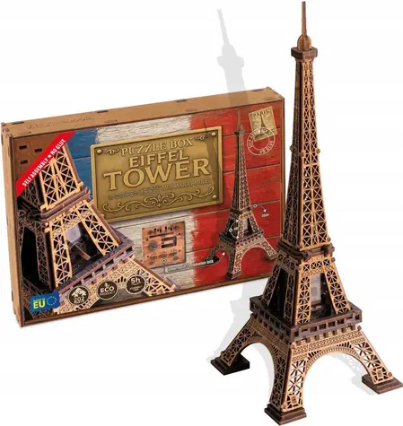 Wooden City 3D-Holzpuzzle Escape-Puzzlebox: Eiffelturm / 202 Teile / ab 15 Jahren
