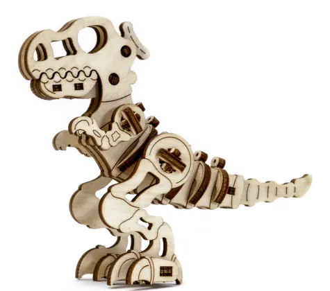 3D-Holzpuzzle „T-Rex“ aus Holz von Wooden City / 42 Teile / ab 8 Jahren