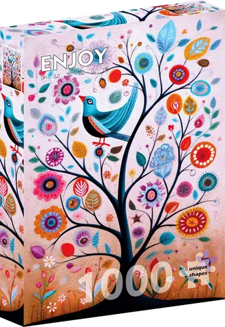 ENJOY Puzzle: Möge der blaue Glücksvogel zu deinem Baum fliegen / 1000 Teile / ab 14 Jahren