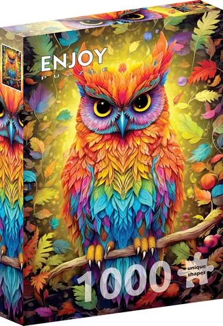 ENJOY Puzzle Herbst-Eule / 1000 Teile / ab 14 Jahren