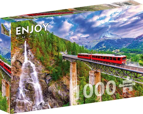 ENJOY Puzzle Gornergrat Zahnradbahn, Schweiz / 1000 Teile / ab 14 Jahren