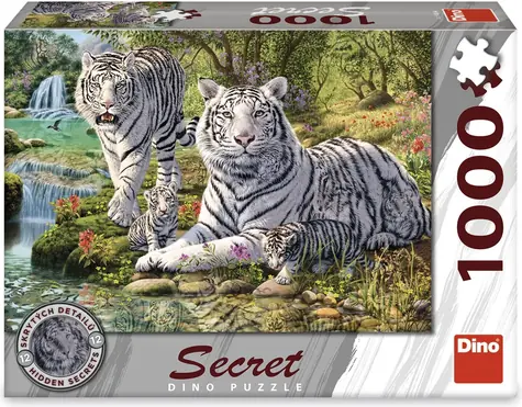 Dino Secret Collection: Weiße Tiger / 1000 Stück / ab 15 Jahren