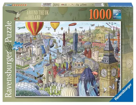 Ravensburger Puzzle „Großbritannien und Irland“ / 1000 Teile / ab 14 Jahren
