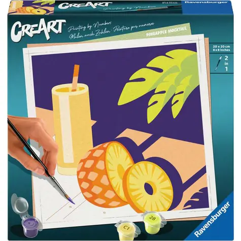 Ravensburger CreArt Mocktail Ananas - Malen nach Zahlen / ab 12 Jahren