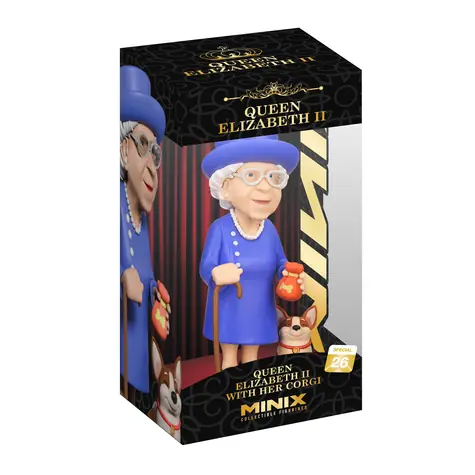 Minix -Sonderfigur: Königin Elizabeth II. mit Corgi