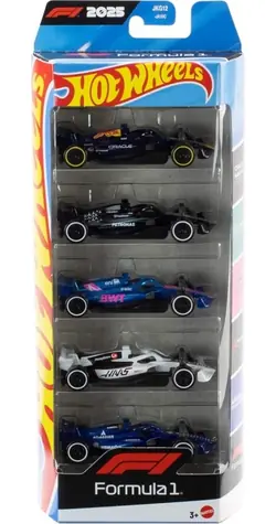 Mattel Hot Wheels Formel 1 JLN11 Autos / 5 Stück / Maßstab 1:64 / ab 3 Jahren
