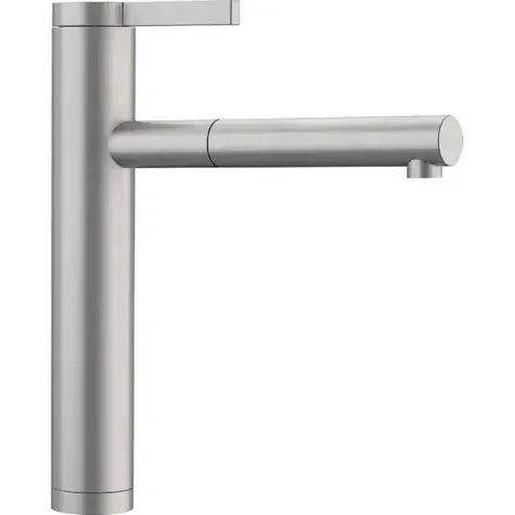 Blanco Linee S - Spültischarmatur mit Ausziehbrause, Edelstahl 