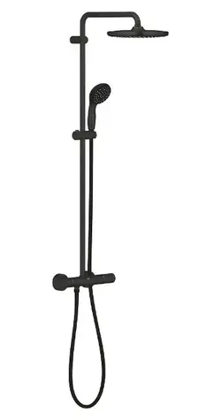 Grohe Vitalio Start - Duschset 250 mit Thermostat | 1 Strahlart | Mattschwarz 