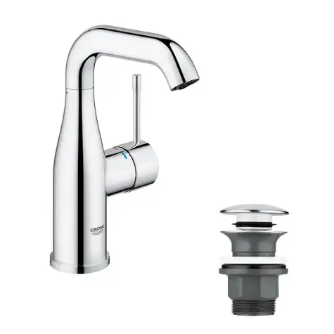 Grohe Essence - Waschtischarmatur mit Push-Open-Auslauf, verchromt 