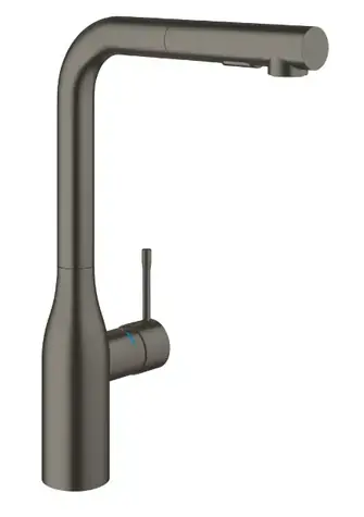 Grohe Essence - Spültischarmatur mit Ausziehbrause, gebürstetes dunkles Graphit 