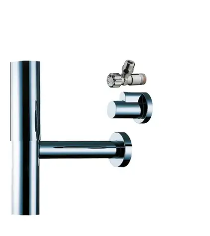 Hansgrohe Siphons - Design-Siphon Flowstar mit Eckventilen, verchromt 