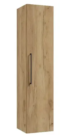 Kielle Vega - Hoher Wandschrank | 140 x 33 x 33 cm | Goldene Eiche