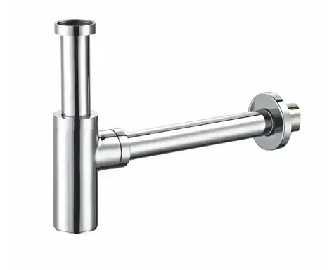 kielle Siphons - Waschbeckensiphon | Durchmesser 32 mm | rund | Metall | Chrom