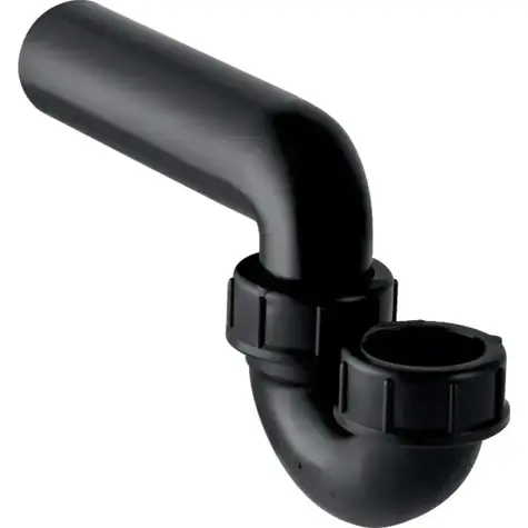 Geberit - Geruchsverschluss für Spülbecken, mit Schraubanschluss, vertikalem Zulauf/horizontalem Ablauf, d 50 mm, d1 50 mm