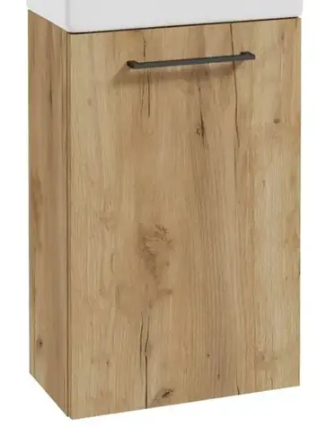 kielle - Waschbeckenunterschrank 40 cm, goldene Eiche