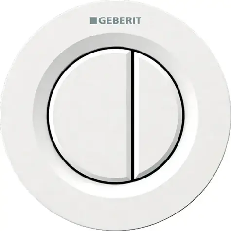 Geberit - Pneumatische Spülsteuerung, für 2 Spülmengen, Alpinweiß