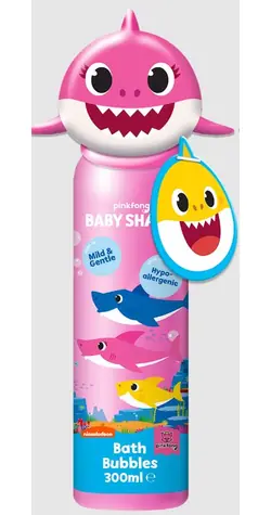 Corsair Toilettenartikel BABY SHARK Badeschaum & Topper Rosa / Badeschaum 300 ml