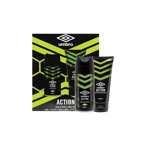 Corsair Toiletries UMBRO 150 ml Deo-Bodyspray & 150 ml Duschgel - Action