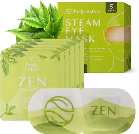 Body Restore Dampf-Augenmaske mit Grüntee / Augenmaske / 5 Stück