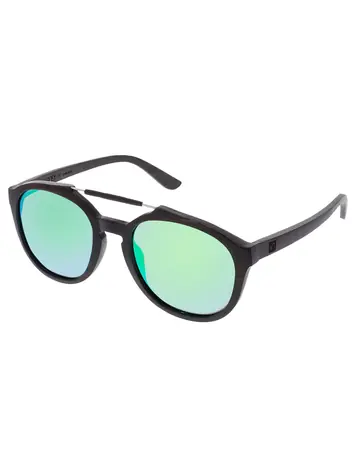 VeyRey Polarisierte ovale Sonnenbrille aus Holz in Ahorngrün