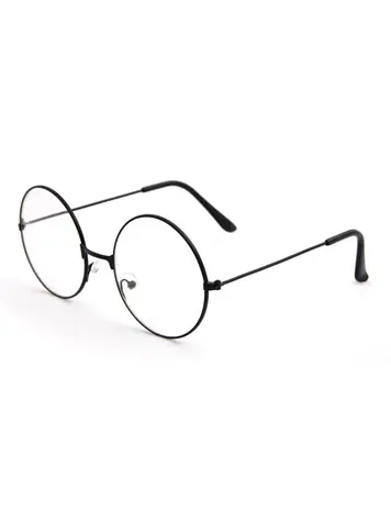VeyRey Brille mit klaren Gläsern Lenonky Batten schwarz