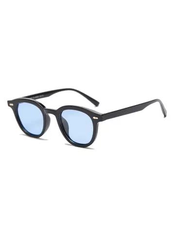Ovale Sonnenbrille VeyRey - Depp Blue-Gläser