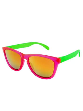 VeyRey Sonnenbrille Nerd Cool pink-grün