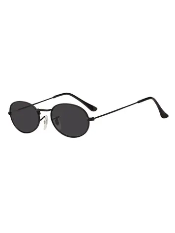 VeyRey Ovale Sonnenbrille Rutger Schwarz