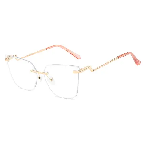 VeyRey Damen-Brille mit Blaulichtfilter und klaren Yapp-Gläsern