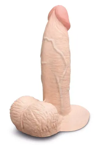 b-Vibe Slipskin Realistischer Silikondildo 15 cm Umfang Creme