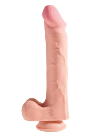 Pipedream King Cock PLUS 30,5 cm Dreifach-Density-Penis mit Hodenlicht