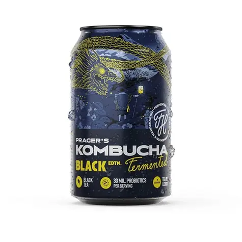 Prager's Kombucha 330 ml schwarz