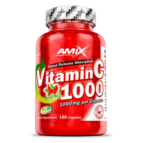 Amix Vitamin C + Hagebutten 1000 mg 100 Kapseln