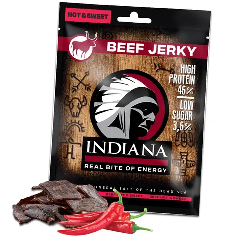 Indiana Jerky Rindfleisch 90 g scharf und süß