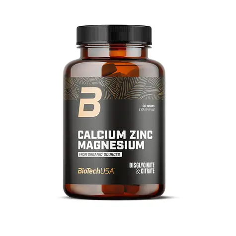 BioTech Calcium Zink Magnesium (organische Quellen) 90 Tabletten