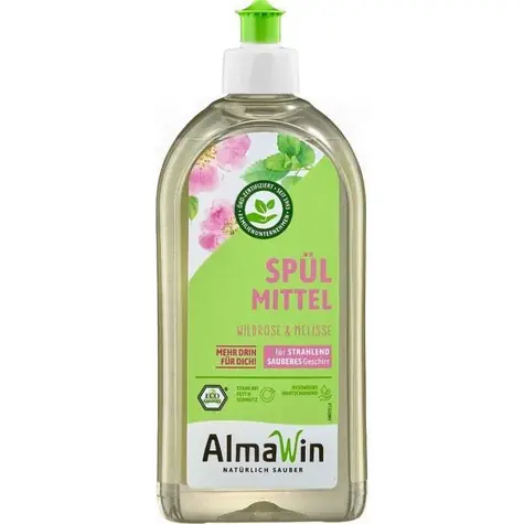 Flüssiges Geschirrspülmittel Wildrose & Zitronenmelisse 500 ml - AlmaWin