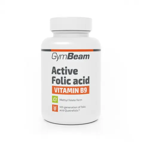 Aktive Folsäure (Vitamin B9) - GymBeam (60 Kapseln)