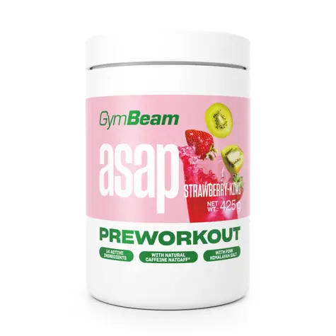 ASAP Pre-Workout - GymBeam (Erdbeere-Kiwi, 425 g)