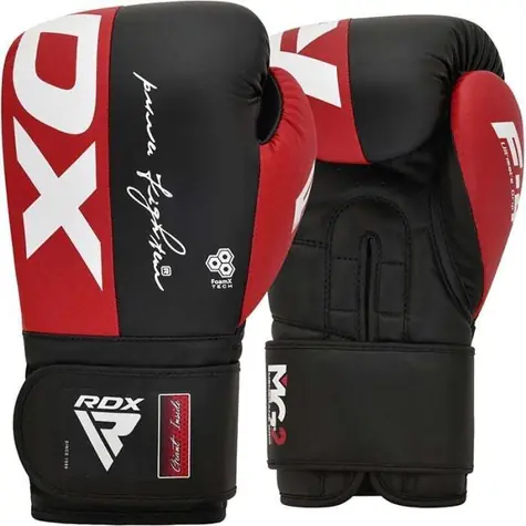 Boxhandschuhe F4 HOOK & LOOP Rot - RDX (14 OZ, mehrfarbig)