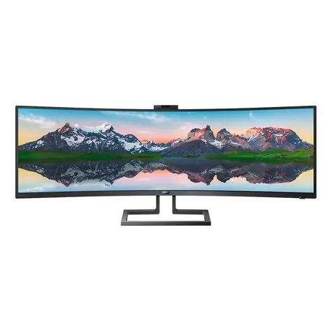 49" Philips 499P9H, schwarz / VA / LED / 5120 x 1440 / 32:9 / 60 Hz / 5 ms / 3000:1 / 450 cd/m / DP, HDMI & USB-C