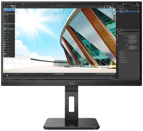27" AOC 27P2Q schwarz / IPS / 1920x1080 / 250cd / 16:9 / 1000:1 / 4ms / HDMI+ DP+VGA+DVI