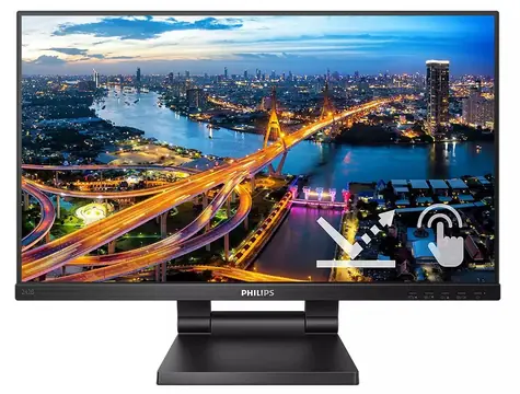 24" Philips 242B1TC schwarz / 1920 x 1080 / 75Hz / 4ms / 250cd / HDMI / DP / VGA / REPRO / VESA 