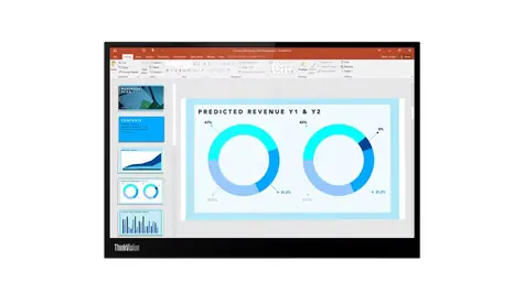 14" Lenovo ThinkVision M14d (63AAUAT6WL) schwarz / IPS / 2240x1400 / 6ms / 300cd / 1500:1 / USB / VESA 