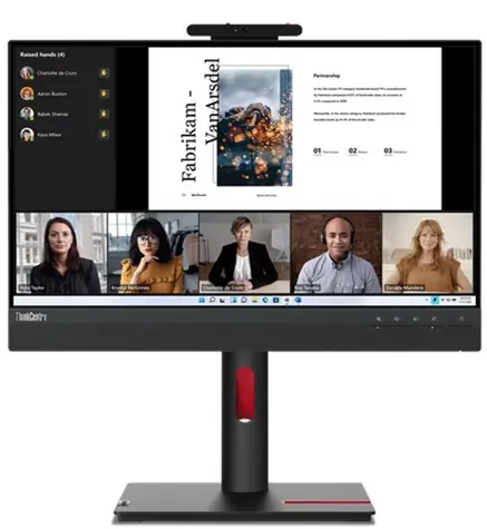 21,5" Lenovo TIO G5 / IPS / 1920x1080 / 4ms / 1000:1 / 250cd-m2 / DP+HDMI / Pivot / VESA / Lautsprecher
